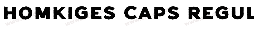 Homkiges Caps Regula字体转换